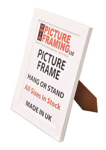 Flat White Picture Frame 40mm (All Sizes Available)